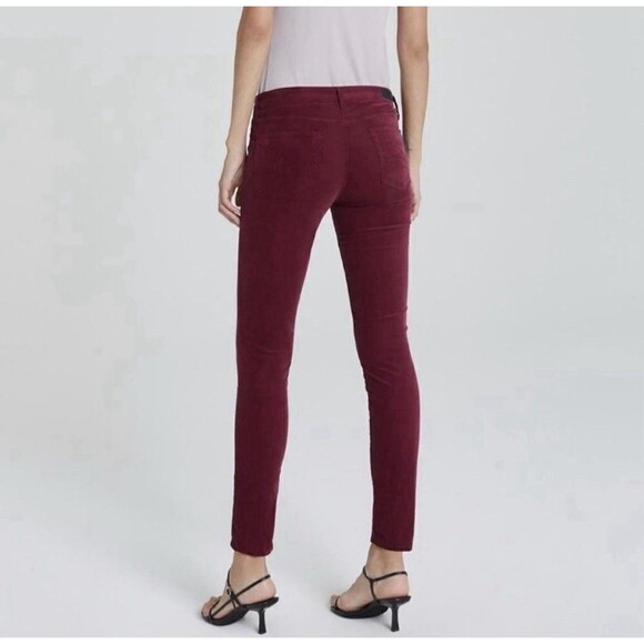 AG Adriano Goldschmied 27 The Legging Ankle Super Skinny Corduroy Mustard Gold - Picture 14 of 16